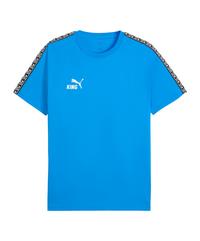 PUMA teamKING T-Shirt Funktionsshirt Herren - blauweiss
