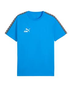 PUMA teamKING T-Shirt Funktionsshirt Herren blauweiss