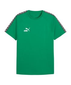 PUMA teamKING T-Shirt Funktionsshirt Herren gruenweiss