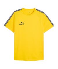 PUMA teamKING T-Shirt Funktionsshirt Herren - gelbschwarz