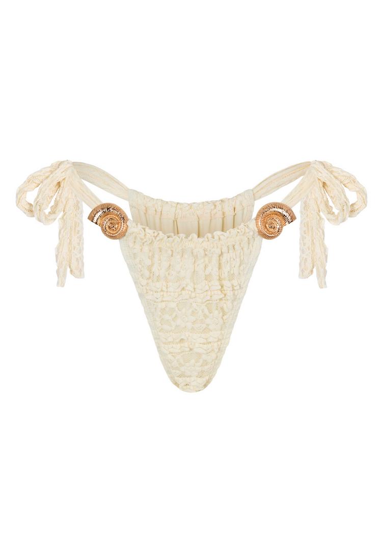 Moda Minx Moda Minx Lace Nautilius Shell Bikini Hose Damen - White - 0 | SportScheck