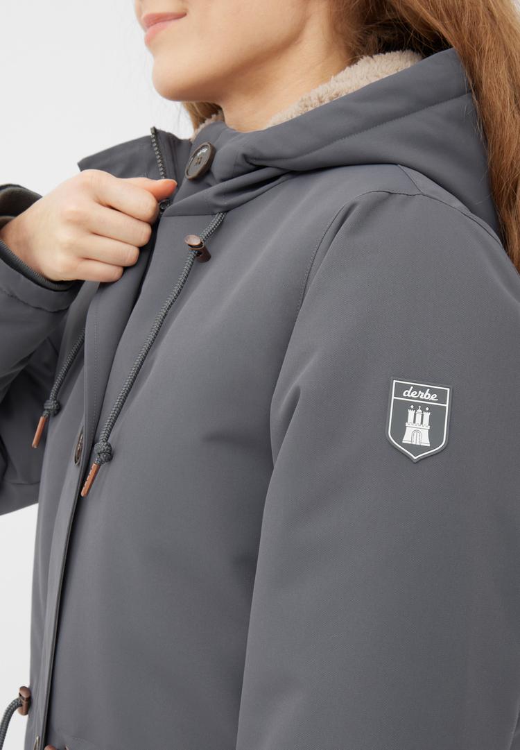 Derbe Derbe Festholm Winterjacke Damen - lava smoke/cobblestone - 0 | SportScheck