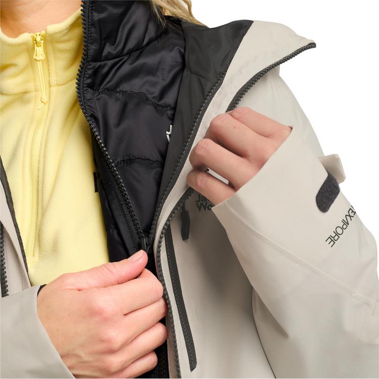 Jack Wolfskin Jack Wolfskin FLOWLINE 3IN1 JKT W Funktionsjacke Damen - pale sand - 0 | SportScheck