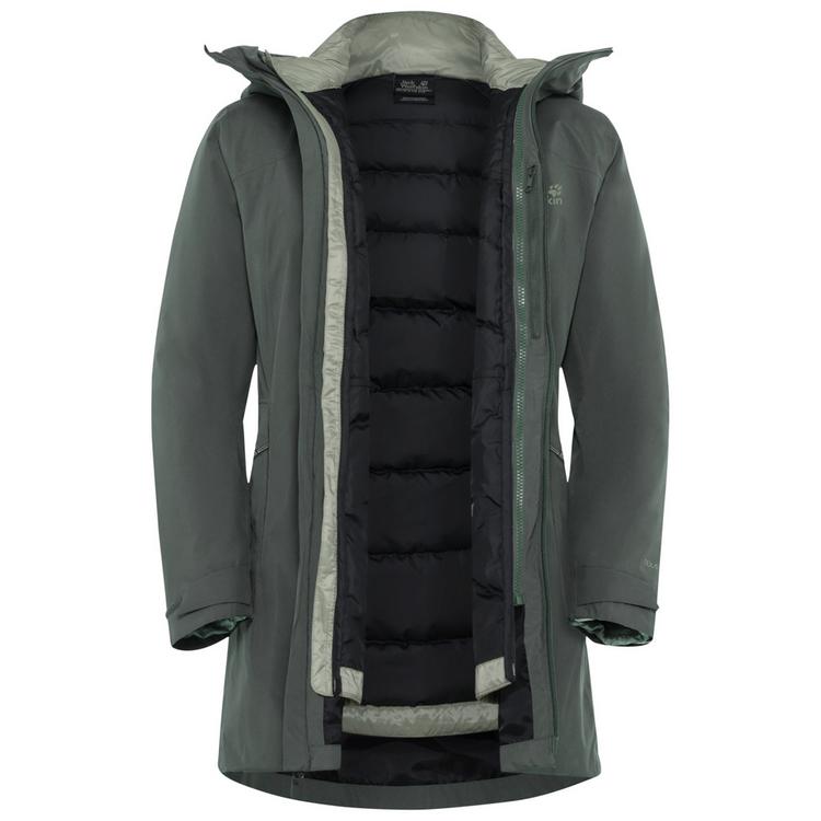 Jack Wolfskin Jack Wolfskin ICECAPE 3IN1 DOWN JKT W RDS Funktionsjacke Damen - slate green - 0 | SportScheck