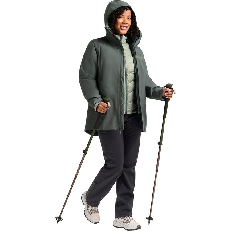 Jack Wolfskin Jack Wolfskin ICECAPE 3IN1 DOWN JKT W RDS Funktionsjacke Damen - slate green - 2 | SportScheck