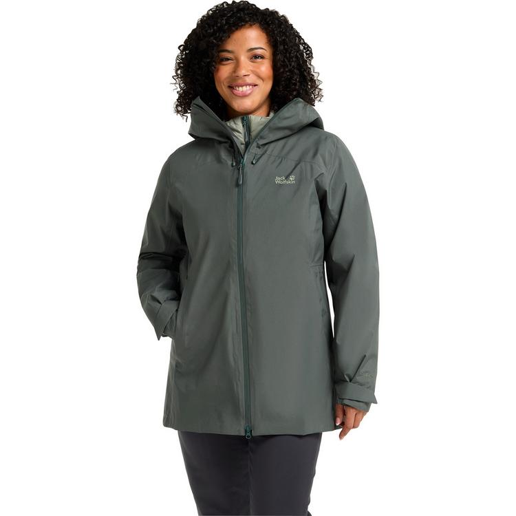 Jack Wolfskin Jack Wolfskin ICECAPE 3IN1 DOWN JKT W RDS Funktionsjacke Damen - slate green - 3 | SportScheck