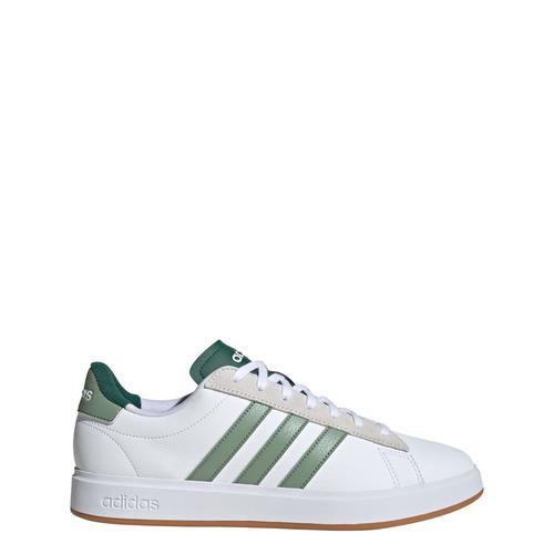 Rückansicht von adidas Grand Court 2.0 Schuh Sneaker Herren Cloud White / Silver Green / Collegiate Green