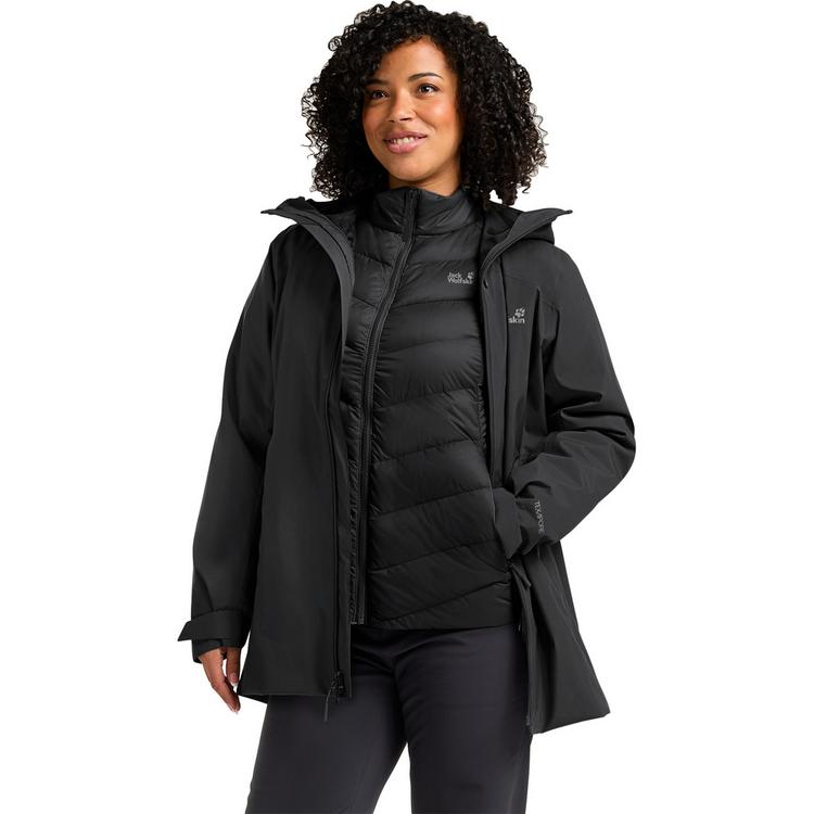 Jack Wolfskin Jack Wolfskin ICECAPE 3IN1 DOWN JKT W RDS Funktionsjacke Damen - black - 0 | SportScheck