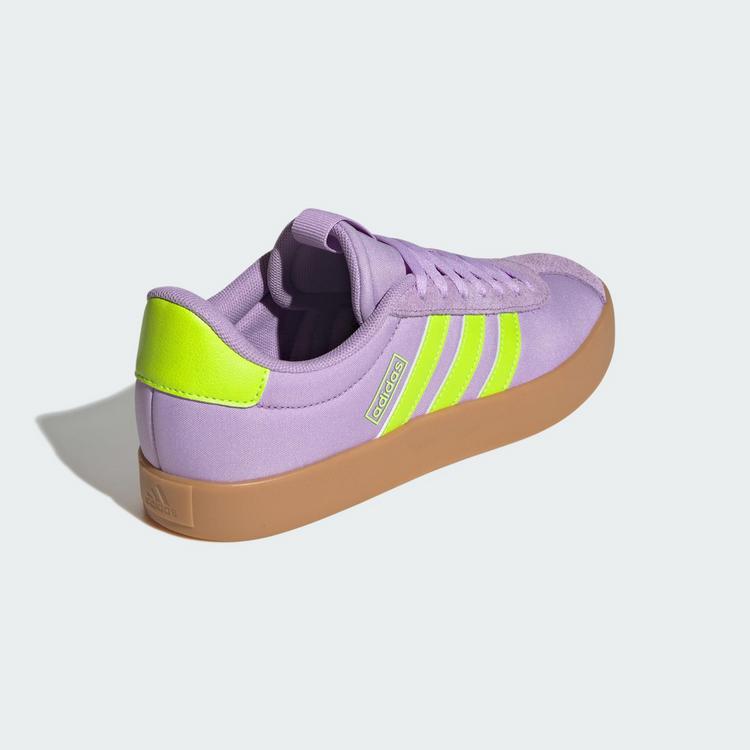 adidas adidas VL Court&nbsp;3.0 Schuh Sneaker Damen - Powder Plum / Solar Slime / Lucid Lemon - 4 | SportScheck