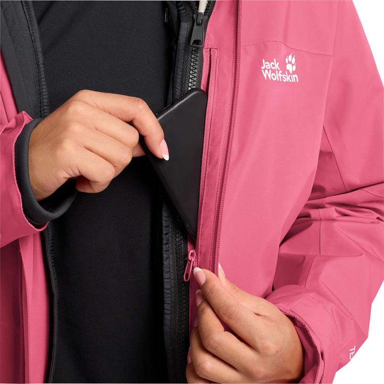 Jack Wolfskin Jack Wolfskin WILD PLACES 3IN1 JKT W Funktionsjacke Damen - bubblegum - 1 | SportScheck