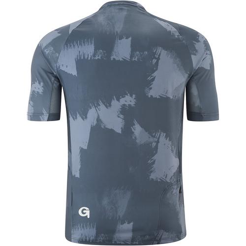 Rückansicht von Gonso Vedello Fahrradtrikot Herren Rauchblau3494