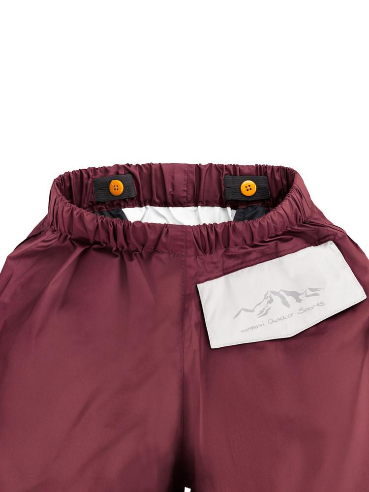 normani Outdoor Sports normani Outdoor Sports Thurlow Regenhose Kinder - Rot/Wei&szlig; - 0 | SportScheck
