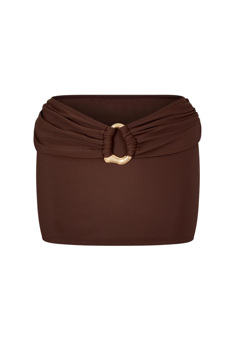 Moda Minx Moda Minx Irregular Hoop Short Skirt Minirock Damen - Brown - 0 | SportScheck