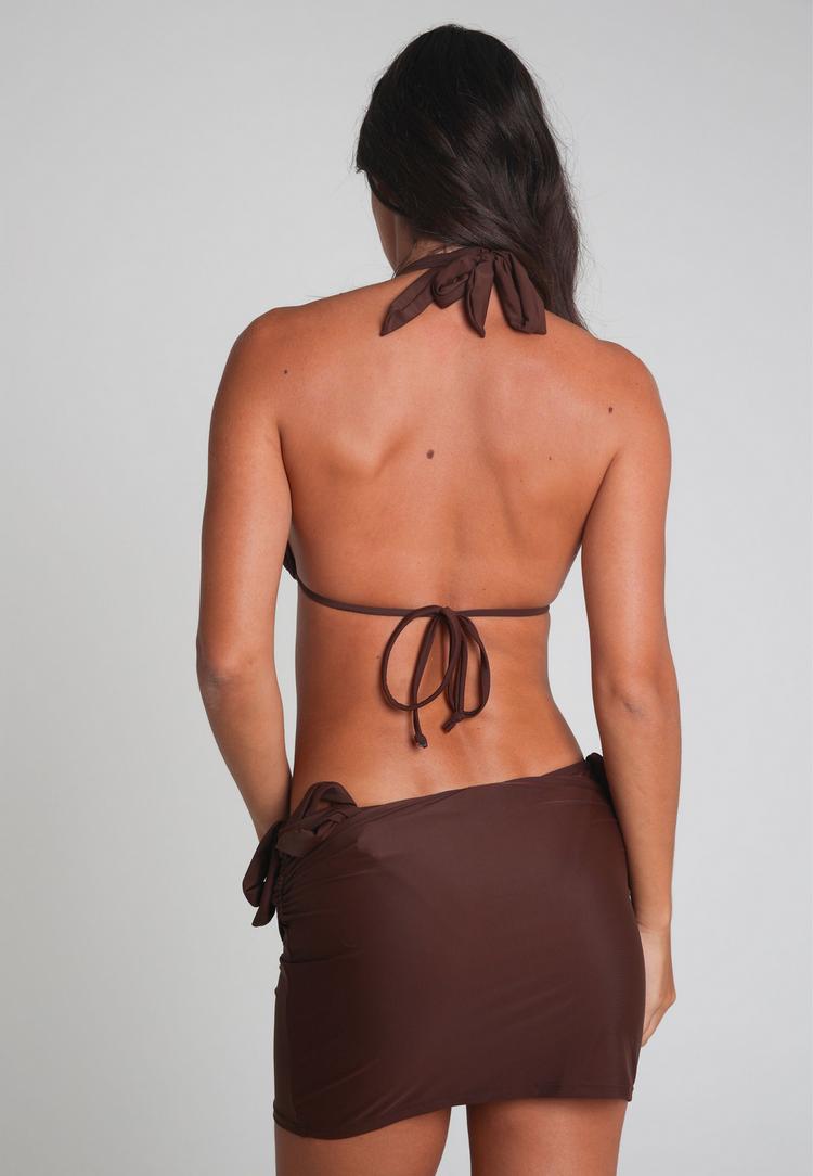 Moda Minx Moda Minx Irregular Hoop Short Skirt Minirock Damen - Brown - 5 | SportScheck