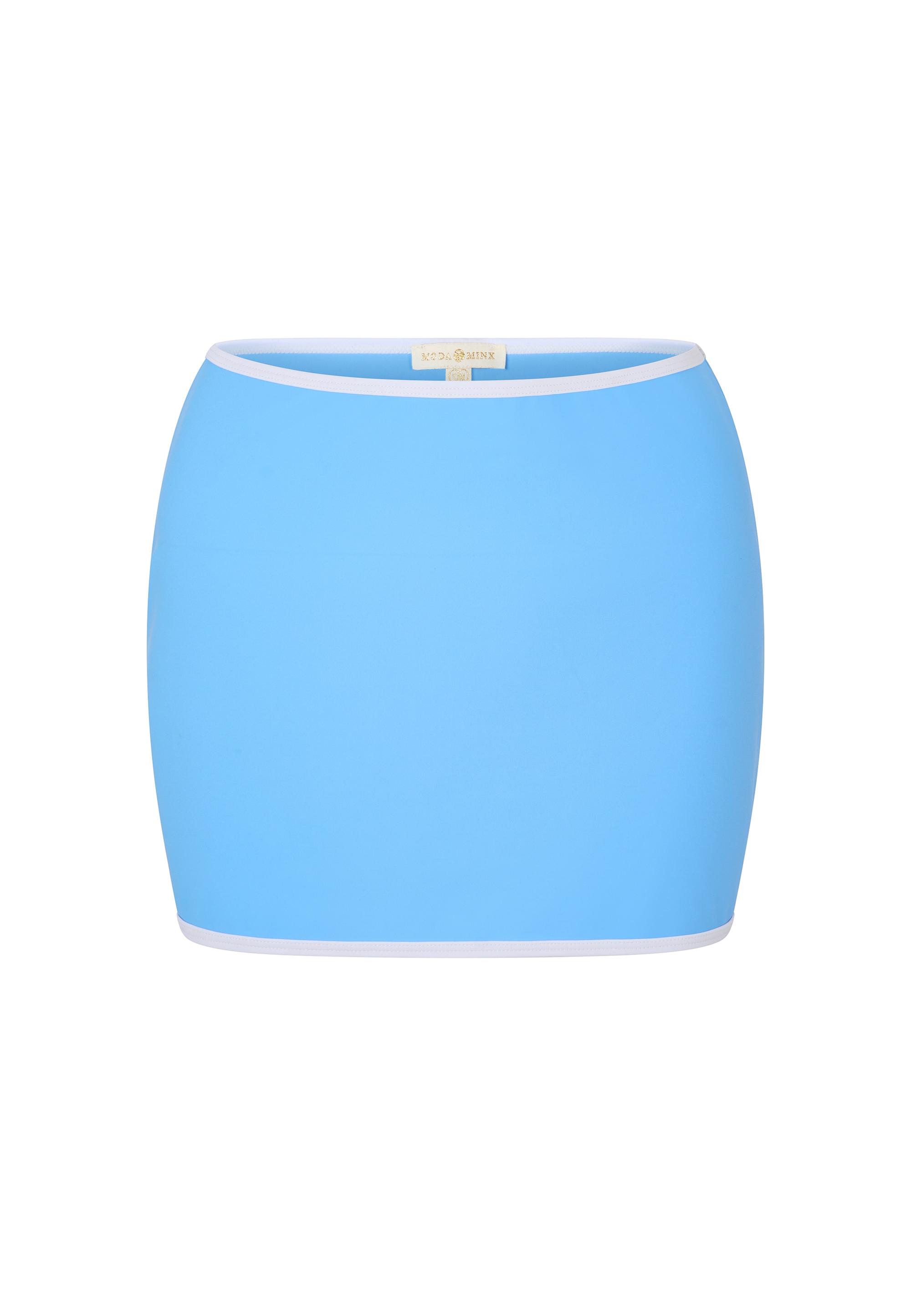 Moda Minx Contrast Binding Minirock Damen - Powder Blue