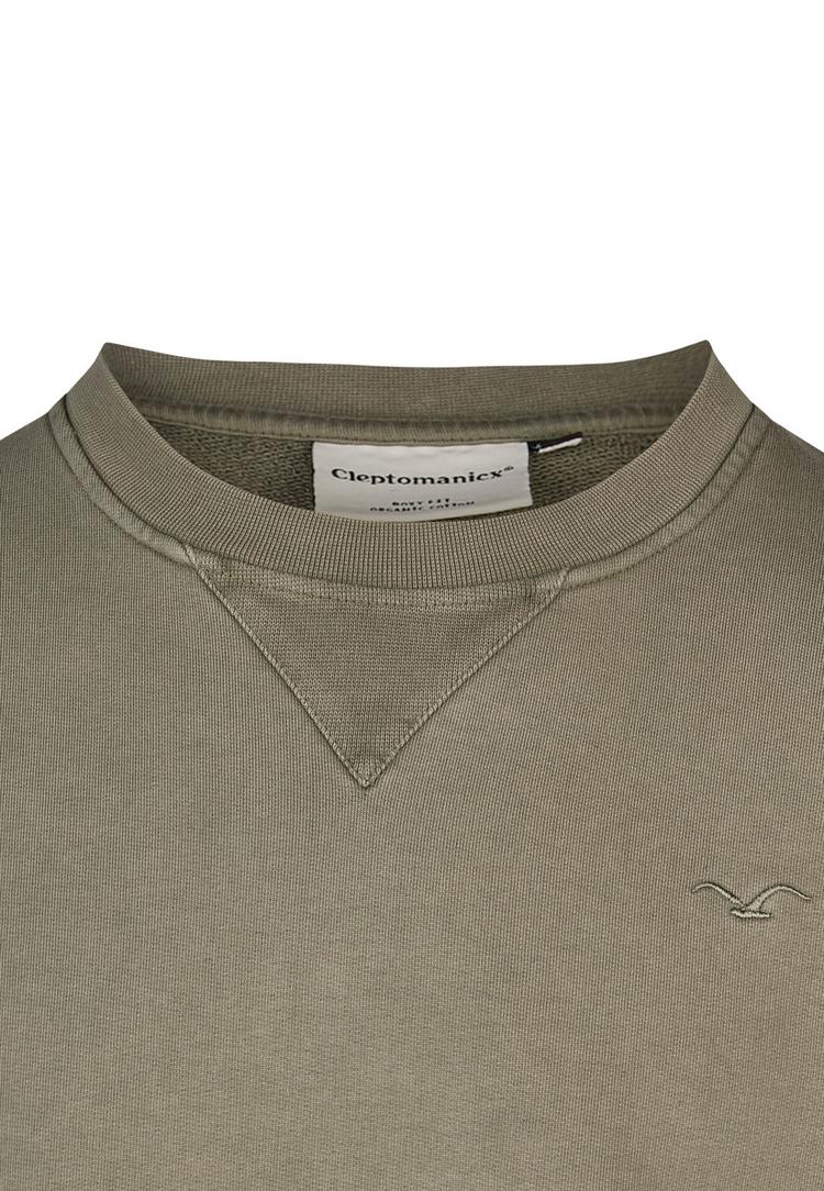 Cleptomanicx Cleptomanicx Ligull Washed Sweatshirt Herren - Tea Leaf - 1 | SportScheck