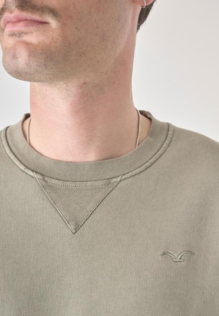 Cleptomanicx Cleptomanicx Ligull Washed Sweatshirt Herren - Tea Leaf - 2 | SportScheck