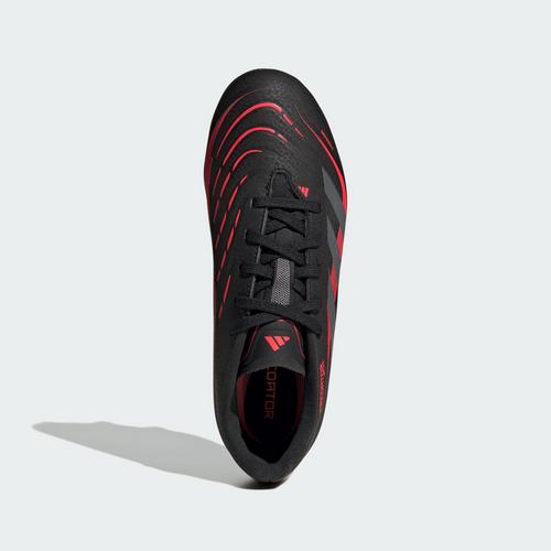 Rückansicht von adidas Predator League Kids SG Fußballschuh Fußballschuhe Kinder Core Black / Grey Four / Lucid Red