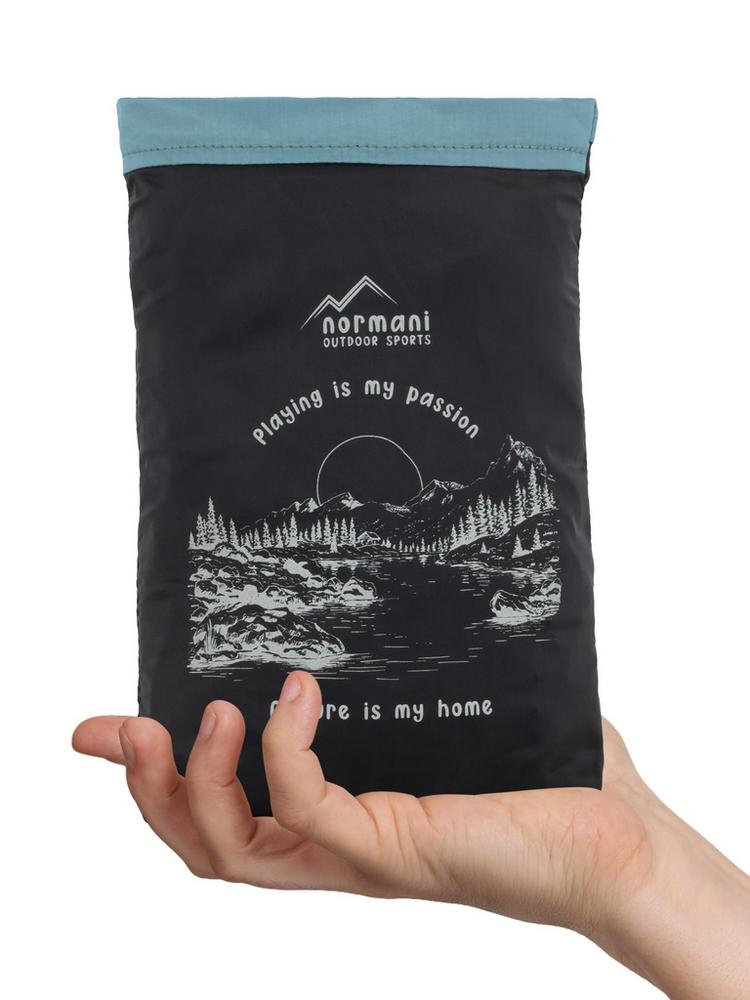 normani Outdoor Sports normani Outdoor Sports Thurlow Regenhose Kinder - Blau/Coyote - 4 | SportScheck