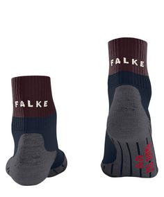 Rückansicht von Falke TK2 Explore Short Laufsocken Damen barolo (8526)