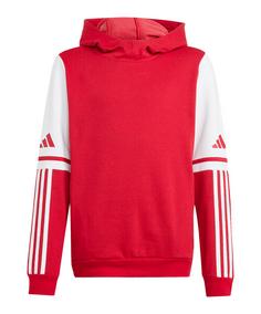 adidas Hoody Kids Funktionssweatshirt Kinder rotweiss