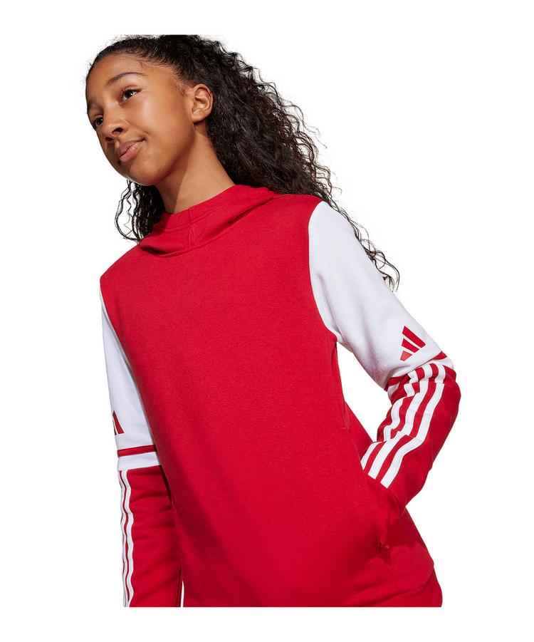 adidas adidas Squadra 25 Hoody Kids Funktionssweatshirt Kinder - rotweiss - 3 | SportScheck