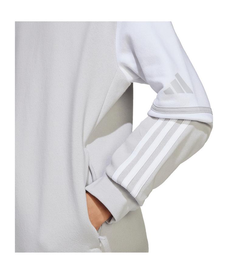 adidas adidas Squadra 25 Hoody Kids Funktionssweatshirt Kinder - grauweiss - 3 | SportScheck