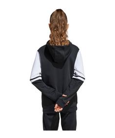 Rückansicht von adidas Hoody Kids Funktionssweatshirt Kinder schwarzweiss