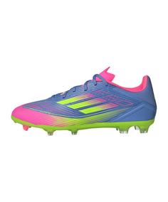 adidas F50 League FG/MG Stealth Victory Fußballschuhe blaugelbrosa