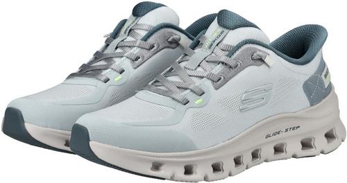 Rückansicht von Skechers Sneaker Sneaker Damen Blau/Weiß