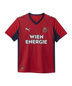 PUMA SK Rapid Wien Trikot Auswärts 2025/2026 Fußballtrikot Kinder rot