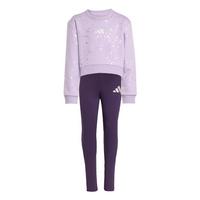 adidas Little Girls Everyday Glam Set Kinder Trainingsanzug Kinder - Powder Plum / Silver Metallic