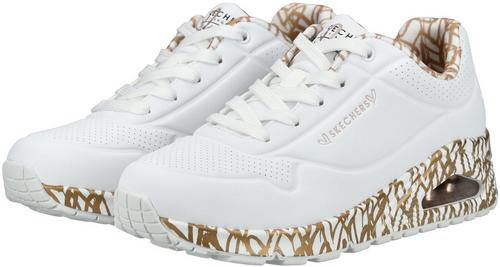 Rückansicht von Skechers Sneaker Sneaker Damen Weiß/Gold