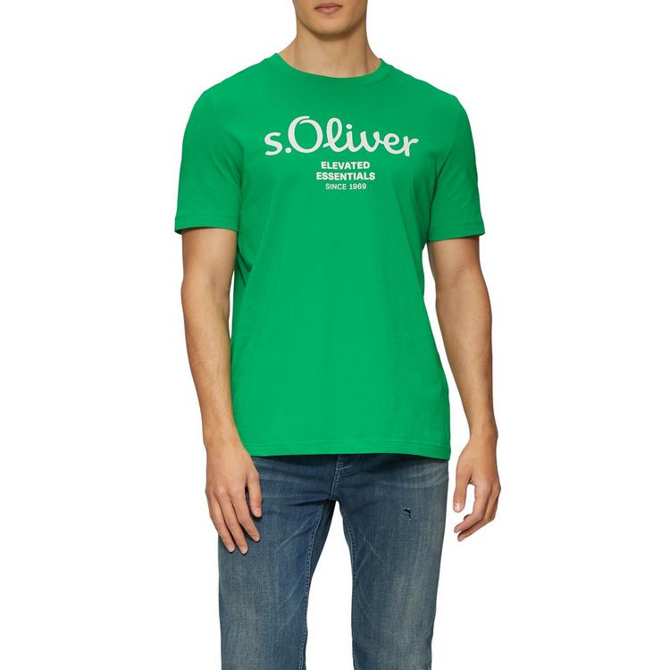 S.OLIVER S.OLIVER T-Shirt T-Shirt Herren - Wei&szlig;/Gr&uuml;n/Dunkelgr&uuml;n/Schwarz - 4 | SportScheck