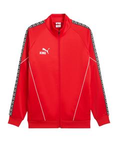 PUMA teamKING Anthem Jacke Trainingsjacke Herren rotweiss