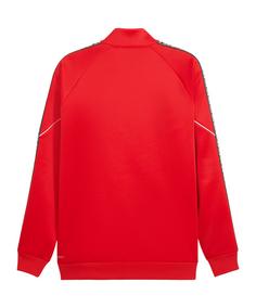 Rückansicht von PUMA teamKING Anthem Jacke Trainingsjacke Herren rotweiss