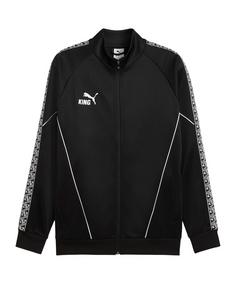 PUMA teamKING Anthem Jacke Trainingsjacke Herren schwarzweiss