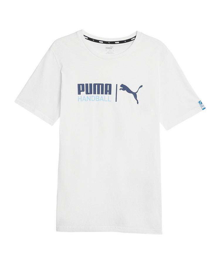 PUMA PUMA Handball T-Shirt Fu&szlig;ballshorts Herren - weisshellblau - 0 | SportScheck