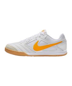 Nike Gato IN Weiß Fußballschuhe Herren weissgoldgelb
