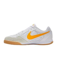 Rückansicht von Nike Gato IN Weiß Fußballschuhe Herren weissgoldgelb