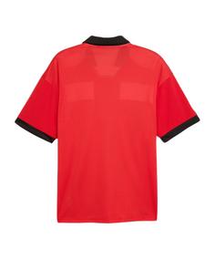 Rückansicht von PUMA teamCLASSIC Match Trikot Fußballtrikot Herren rotweiss