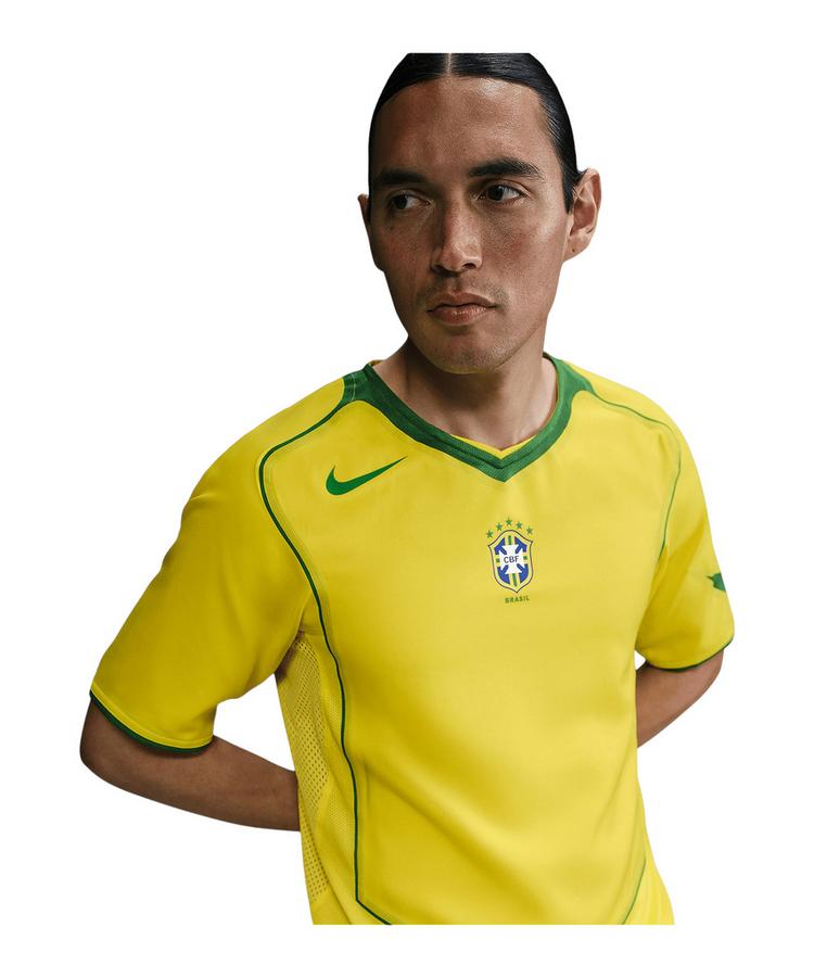 Nike Nike CBF Brasilien Reissue 2004 Trikot Trikot Herren - gelbgruen - 2 | SportScheck