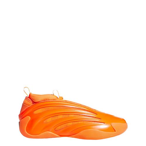 Rückansicht von adidas Harden Volume 9 Basketballschuhe Solar Orange / Core Black / Collegiate Purple