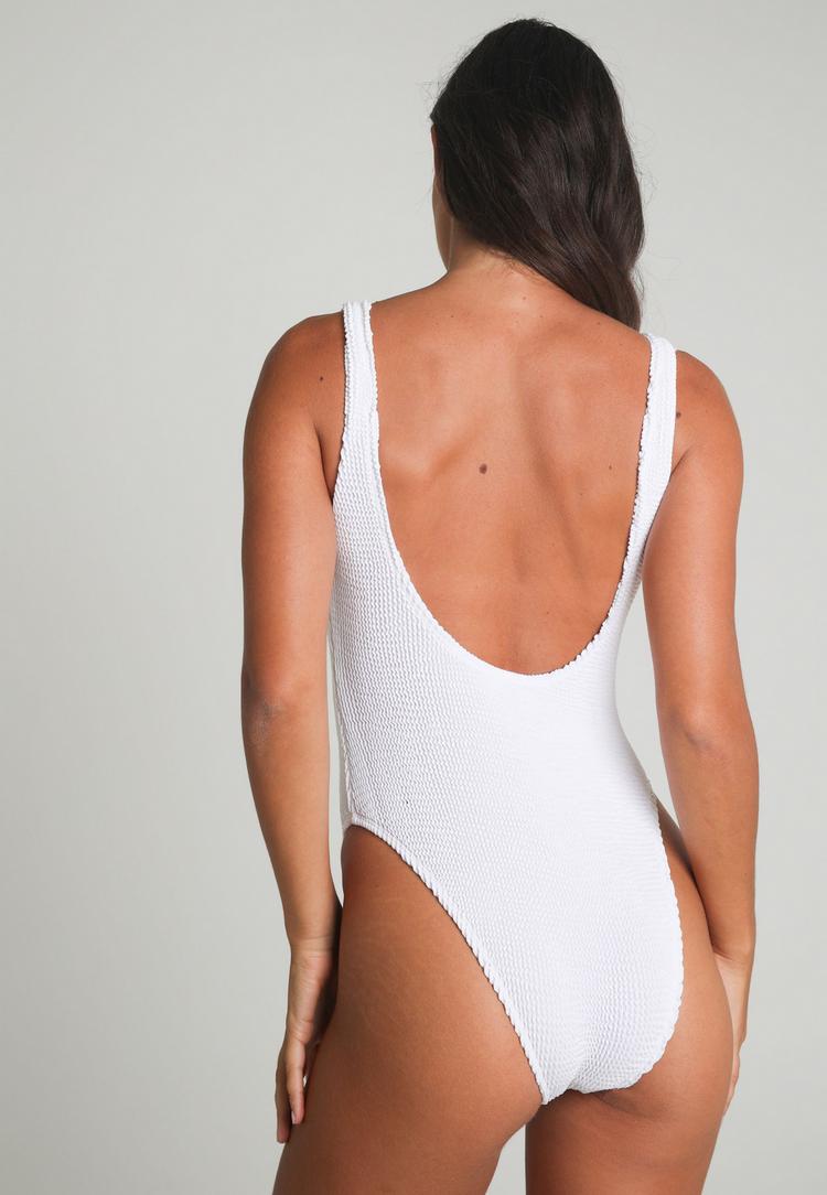 Moda Minx Moda Minx SCRUNCH Badeanzug Damen - White - 5 | SportScheck