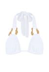 Moda Minx SCRUNCH Bikini Oberteil Damen - White