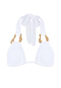 Moda Minx SCRUNCH Bikini Oberteil Damen - White