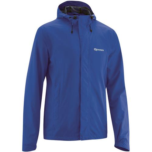 Rückansicht von Gonso Bike Save Light Regenjacke Herren Indigo