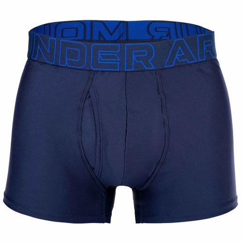Rückansicht von Under Armour Boxershort Hipster Herren Blau/Grau