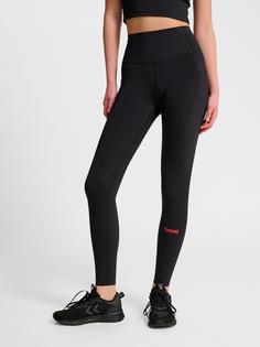 Rückansicht von hummel Tights Damen BLACK
