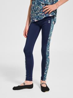 Rückansicht von hummel Tights Kinder DRESS BLUES/RIVERSIDE